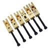 6Pcs Electric Guitar Bridge Saddle Double Locking Tremolo Metal Roller