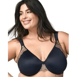 Wonderbra Womens Plus Style - No Poke Underwire Bras, Black, 44DD US