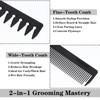 Mabor Folding Pocket Comb for Men, Protable 2 in 1