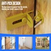 Sliding Door Lock, 90 Degree Door Hasp Latch Lock, Stainless