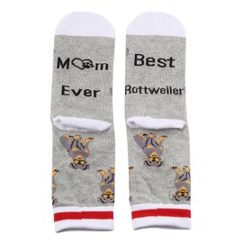 PXTIDY Rottweiler Mom Gift Rottweiler Dog Socks Best Rottweiler Mom Ever Dog Lovers Novelty Socks Dog Mom Gifts
