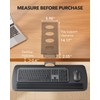 HUANUO Keyboard Tray Under Desk, 360 Adjustable Ergonomic Sliding Keyboard