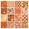 Soimoi 16 Pc Fat Quarter Bundle, Batik Print 18"x 22"