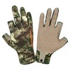 BASSDASH Unisex Fingerless Fleece Liner Camo Hunting Gloves for Cold