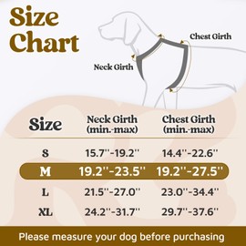 rabbitgoo Dog Harness Medium Sized, No Pull Dog Vest Harness with 3 Buckles, Adjustable Soft Padded Pet Harness with Easy Control Handle and Reflective Strips, Black, M