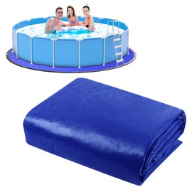 TIXANF 15FT Round Pool Ground Cloths, 185g/㎡ Density Heavy Duty Pool Liner Pad, Anti-Aging Puncture Resistant Pool Ground Mat, Waterproof Pool Liner Protector Tarp for Above Ground Swimming Pools