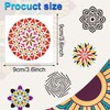 56pcs Mandala Stencils, 9x9cm Reusable Mandala Stencils for Painting Mandala