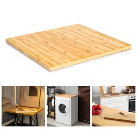 24"x25" Butcher Block Counter Top, DIY Bamboo Countertop, 1.2'' Thick Waterproof Table Top, Used as Cutting Board, Stovetop Cover, Office Desk Top, Dining Room Table, Laundry Counter, Kitchen Counter