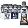 Core Power Fairlife Elite - 42g High Protein Chocolate Milk Shakes, Ready-to-Drink for Workout Recovery, Kosher Diet-Friendly, 14 Fl Oz, 12-Pack, Liquid Bottles