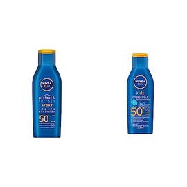 NIVEA SUN Protector Solar Corporal Protect  Refresh (200 ml), Bloqueador solar Resistente al Agua y al Sudor con FPS 50  KIDS Protector Solar...      