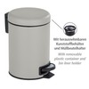 WENKO Cosmetic Pedal Bin Leman Taupe 3 L – Cosmetic