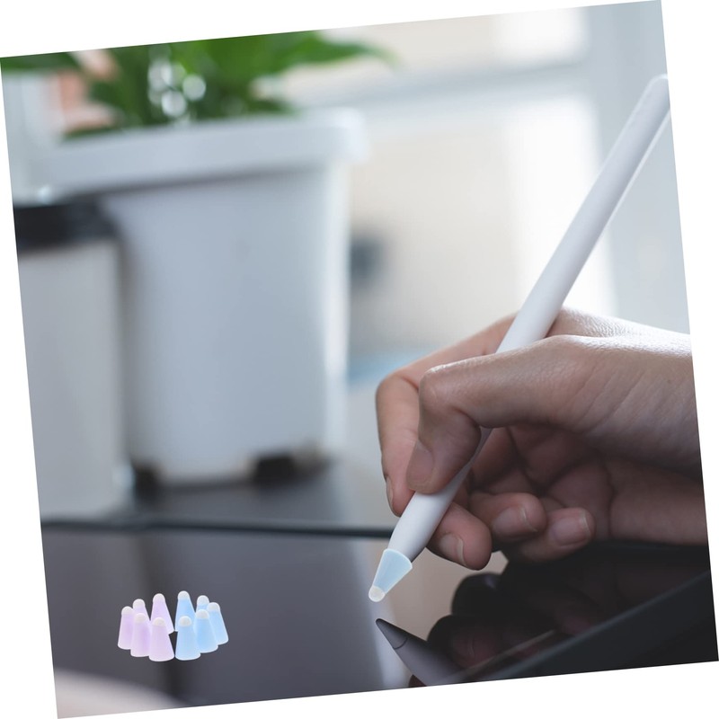 Mipcase 10pcs Fiber Capacitive Stylus Tip Cover Wear-Resistant Protector for