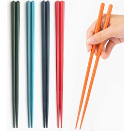 5 Pairs Fiberglass Chopsticks Reusable Fiberglass Chopsticks Dishwasher Safe Lightweight and Easy to Use (Multi-Colour)