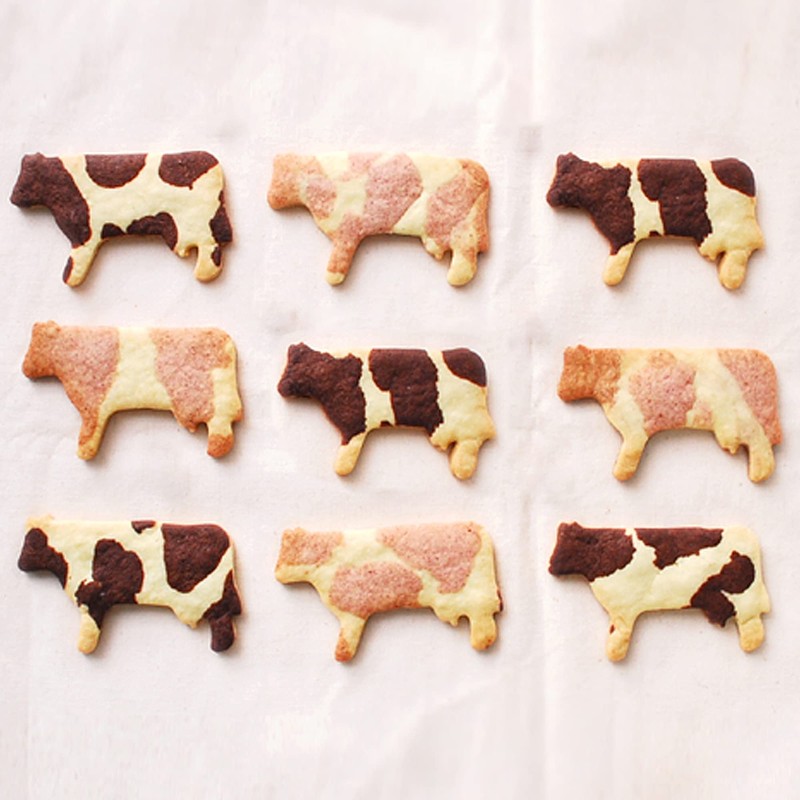 10 PCS Farm Cookie Cutter Set with Recipe Booklet Rooster
