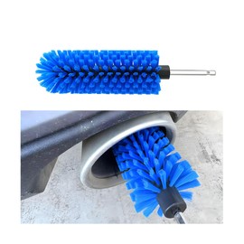 Drill Brush for Car Wheel, Soft No Scratches Vehicle Rim Cleaning Brush for Wheel Rim Engine, Highly Density Automotive Tire Drill Cleaner Tool, Universal for Most Vehicles (Blue)