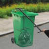 Manual Trash Compactor Metal Black Garbage Compactor Outdoor Touchless Trash