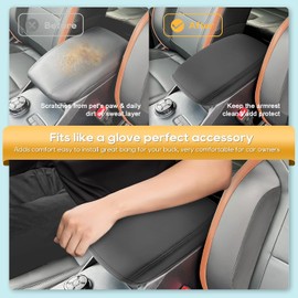LFOTPP - Funda de reposabrazos para Ford Ranger 2024-2026 (XL/XLT/Lariat/Raptor) Ford Ranger Accesorios Cubierta de consola central, Protector de reposabrazos, tapa media, protector de almohadilla de