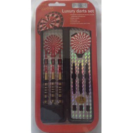 Set Of 3 x 18 Gram Weighted Metal Pub Game Darts & Flights In Carry Case