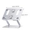 DOITOOL Aluminum Alloy Cooling Pad for Laptop Adjustable Height Double