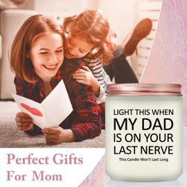 Volufia Mom Candle - Gifts for Mom - Great Mothers Day Gift for Moms - Moms Christmas Birthday Gifts from Daughter, Son - Lavender Scented Candles