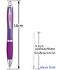 Libetui 50 Ballpoint Pens Purple Set - Blue Ink, Ergonomic