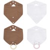 4-Pack Baby Drool Bibs + 2 Teething Setfor Boys Girls