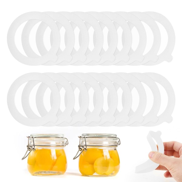 Pack of 20 Weck Rubber Rings, Sealing Rings for Preserving