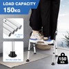 DEWEL Foldable Shower Chair for Elderly and Disabled, Folding Shower