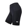 NUCKILY Ladies Padded Cycling Shorts Black with Pockets Lightweight Breathable