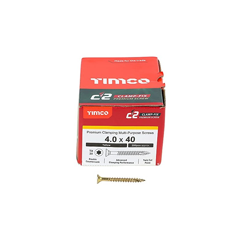 TIMCO C2 Clamp-Fix Multi-Purpose Premium Screws - TX - Double