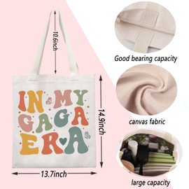 TSOTMO Gaga Tote Bag In My Gaga Era Shoulder Bag Mother's Day Gift Grandma Gift Gaga Life Gift Gaga To Be Gift, Gaga Era
