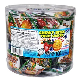 100 Fruit Nuggets Mini Pouches Kosher Vitamin C 66% Real Juice All Natural Flavors Gluten Free - By Au'some