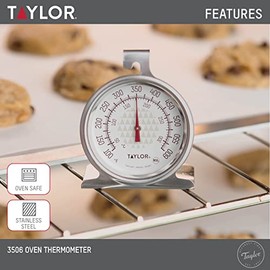 Taylor - Termómetro para horno de cocina de 2.5 pulgadas, analógico                                                                                   