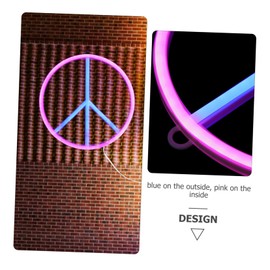 peace symbol neon sign bar hotel light decor LED neon lights rainbow neon sign peace neon lights wedding decoration peace sign Decorative Lights woman window light Battery Acrylic