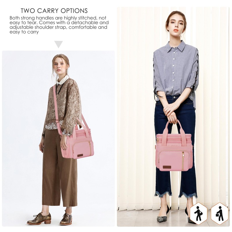 MIYCOO Lunch Bag & Lunch Box for Women Men Double