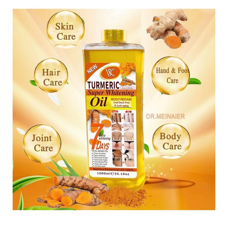Turmeric Oil Super Whitening Face & Body Moisturizer Nourishing Anti-aging