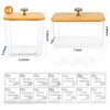 ASMALAM 4 Pack Laundry Room Organization Storage Containers Acrylic Jars