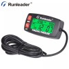 Runleader Digital Tach Hour Meter Alert RPM Gas Engine Battery