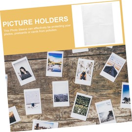 jojofuny 60pcs Photo Album Refill Pages Ring Design Clear Sleeves for Organized Photo Storage and Binder Inserts for Memories