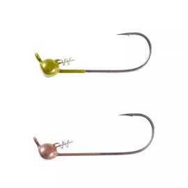 Owner Ultrahead Shaky Jig Head - Bass & Trout Fishing Shaky Head Terminal Tackle - Brown, 1/4 oz - 4 pack