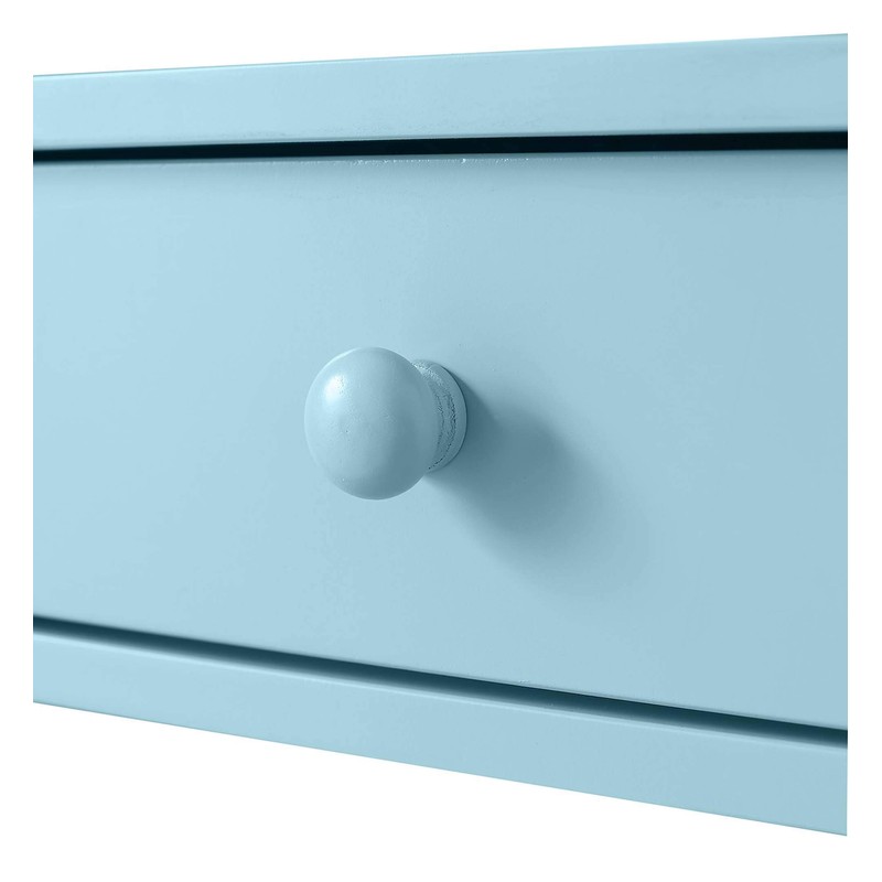 Convenience Concepts Oxford 5 Tier Bookcase with Drawer, Sea Foam