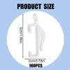 100 Pcs Plastic Curtain Hooks, Curtain Track Gliders, Smooth Sliding,