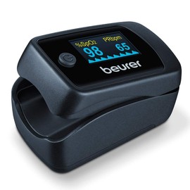 Beurer PO 40 Pulse Oximeter For Measuring Oxygen Saturation, Heart Rate And Perfusions Index (PI), Pain Free Application, Colour Display