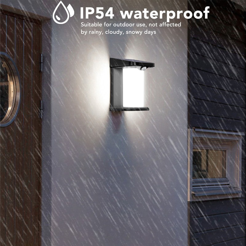 Motion Sensor Outdoor Lights Waterproof 120 Degree Sense Angle Solar