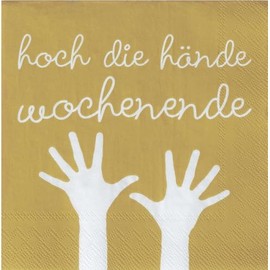 Räder Cocktail Napkin High the Hands Weekend