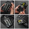 TACTICAL GEEK EXT12 Black Camo Black Pocket Organizer, Lightweight EDC