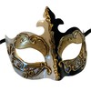 LannaKind Handmade Venetian Mask Eye Mask Colombina for Men and