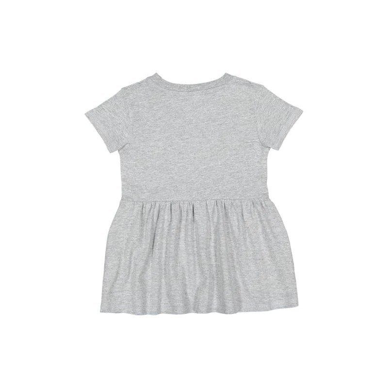 inktastic Heart Shaped Baseball Infant Dress 18 Months Heather Grey
