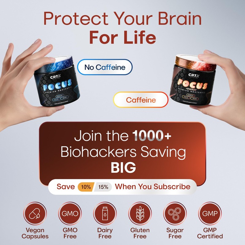 Nootropic Strongest Focus Supplement - Clinically Backed Ingredients Made in