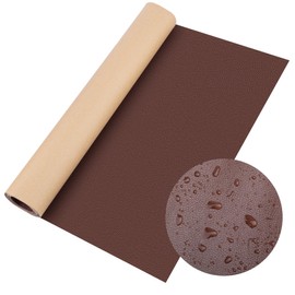 Framendino, 15 X 78 Inch Self-Adhesive Leather Repair Patch for Couch Furniture Sofas Car Seats (Brown)
